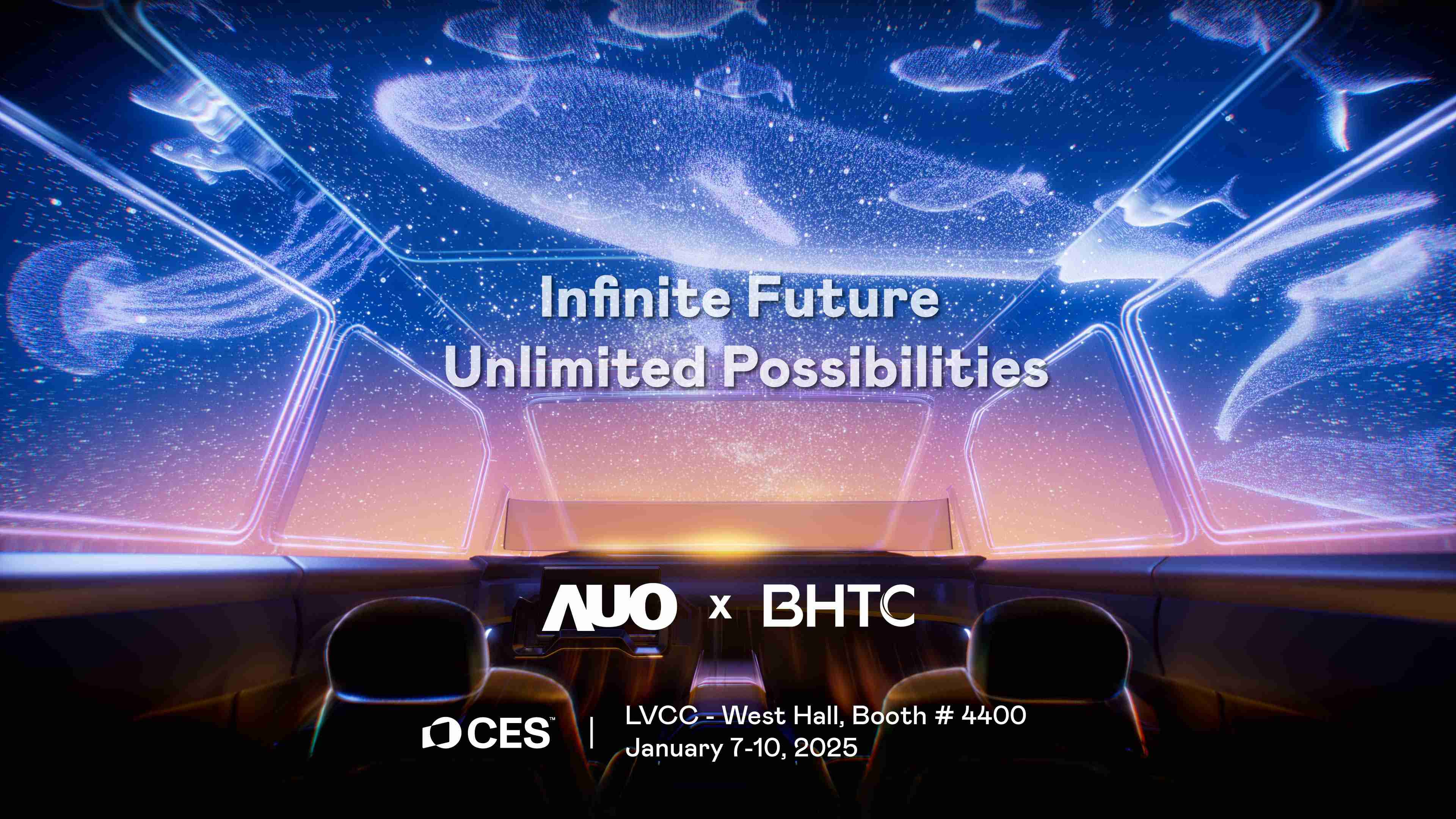彩神vll以Infinite Future, Unlimited Possibilies为主题，，联合BHTC于CES 2025扩大规模展出